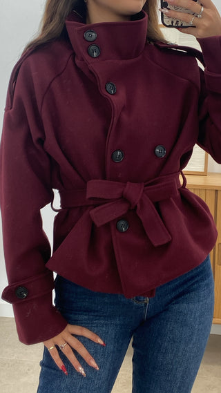 CHAQUETA DE PAÑO ABOTONADA