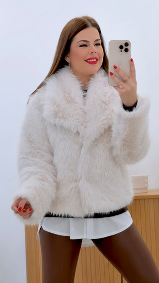 CHAQUETA PELO SOLAPADA