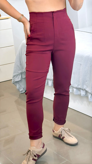 PANTALÓN PINZAS ELÁSTICO