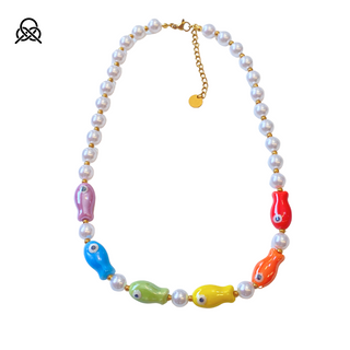 collar pez multicolor