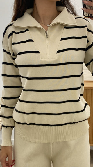CONJUNTO RAYAS FINAS CREMALLERA