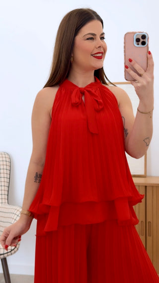 CONJUNTO PLISADO LISO