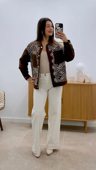 EMBROIDERED JACKET WITH POCKETS