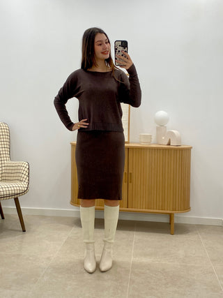 CONJUNTO VESTIDO + JERSEY CORA