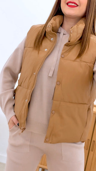 CHALECO ACOLCHADO POLIPIEL