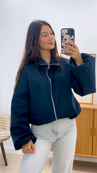 CHAQUETA CREMALLERA BOMBACHA