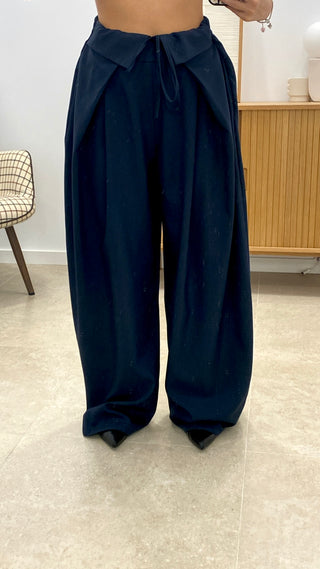PANTALÓN ANCHO PLEGADO CAPAS