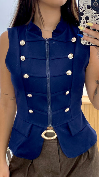 CHALECO MILITAR ELEGANTE