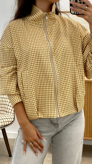 BOMBER CUADROS COLOR