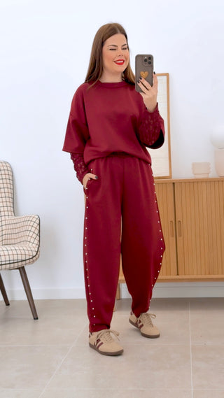 CONJUNTO MANGA ENCAJE