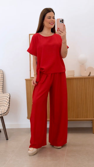 CONJUNTO LISO ANUDADO