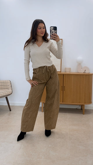 PANTALÓN BARREL PRINT