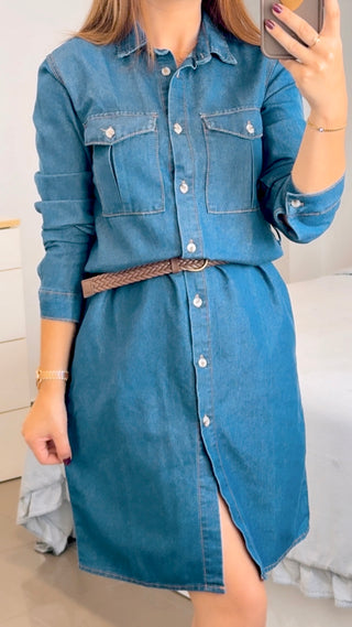 VESTIDO CINTURÓN TRENZA