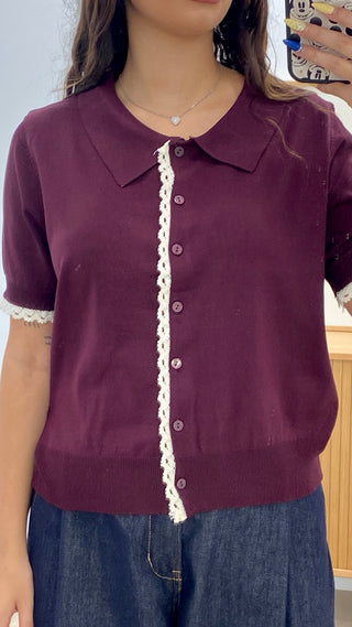 CAMISETA PUNTO CUELLO SOLAPADO