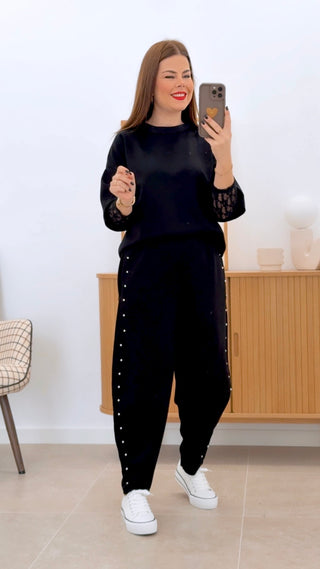 CONJUNTO MANGA ENCAJE