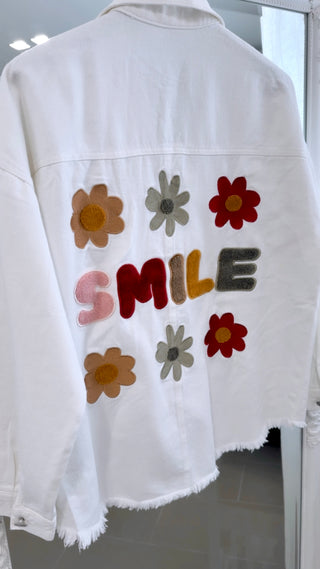 CHAQUETA SMILE BLANCA