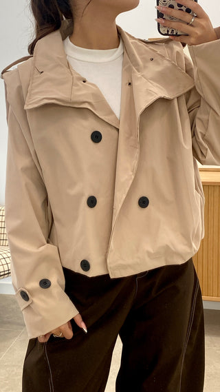 GABARDINA BOMBER CORTA