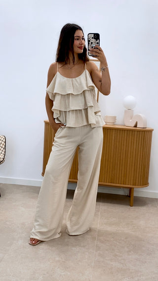 CONJUNTO CAMISETA TIRANTE + PANTALÓN VOLARE