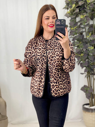 CHAQUETA ACOLCHADA LEOPARDO