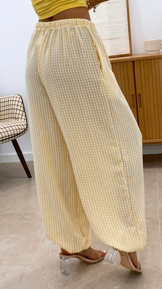PANTALÓN BOMBACHO CUADROS