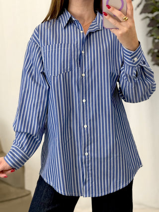 CAMISA POPELIN AZUL