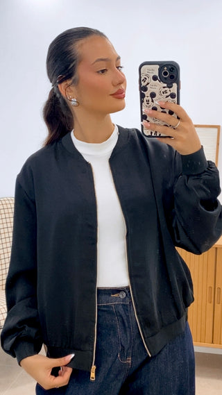 BOMBER SATINADA