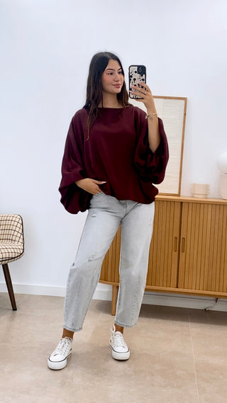 BLUSA MURCIÉLAGO LISA