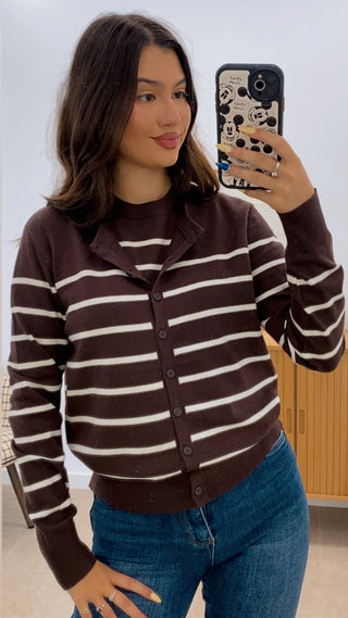 CONJUNTO PUNTO CAMISETA + REBECA LÍNEAS