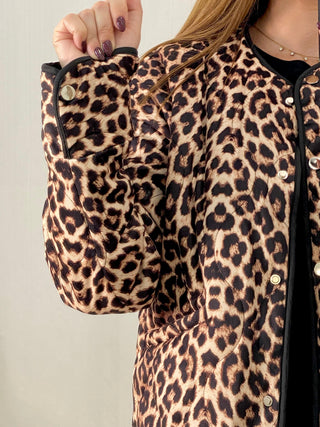 CHAQUETA ACOLCHADA LEOPARDO