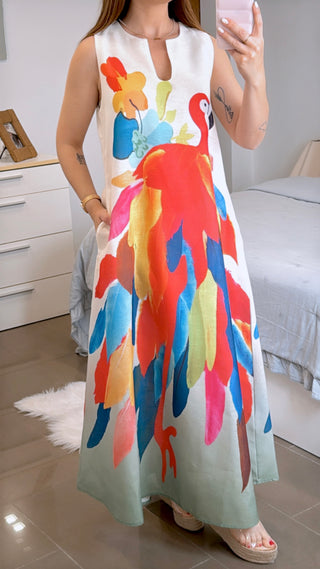 VESTIDO BIRD COLOR
