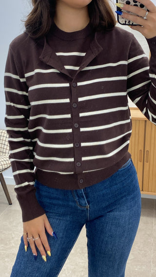 CONJUNTO PUNTO CAMISETA + REBECA LÍNEAS