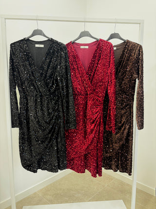 VESTIDO CRUZADO LENTY NAVIDAD