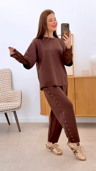 CONJUNTO MANGA ENCAJE