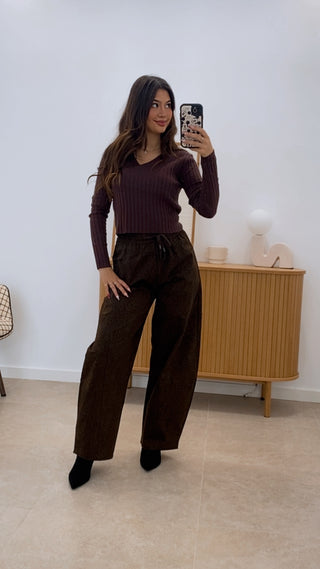 PANTALÓN BARREL PRINT