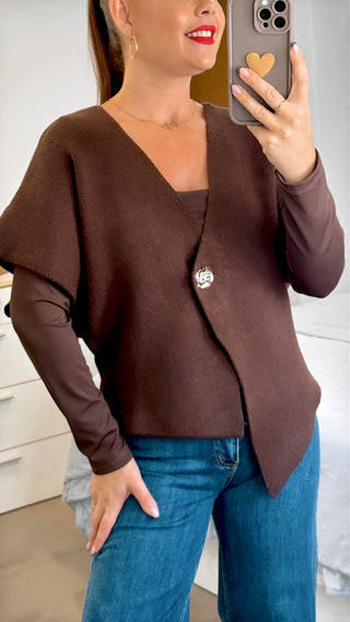 CARDIGAN BOTÓN DORADO