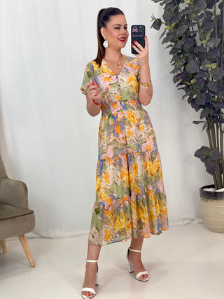 VESTIDO GASA FLORAL