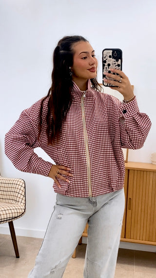 BOMBER CUADROS COLOR