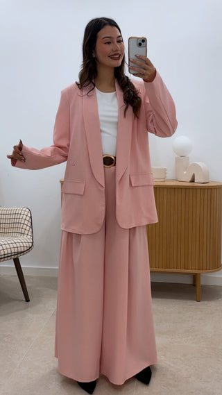 PANTALÓN BÁSICO ENGOMADO CON CINTURÓN