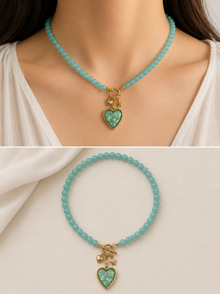 COLLAR PERLAS CORAZÓN