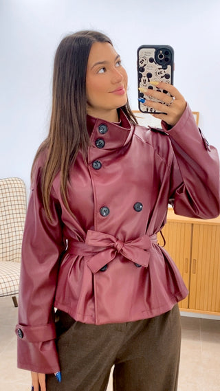 CHAQUETA POLIPIEL BOTONES