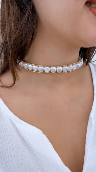 CHOKER PERLAS
