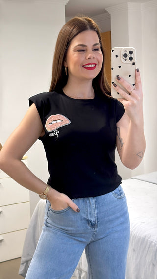 CAMISETA HOMBRERAS LABIO