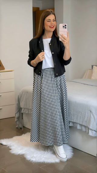 FALDA LARGA VICHY