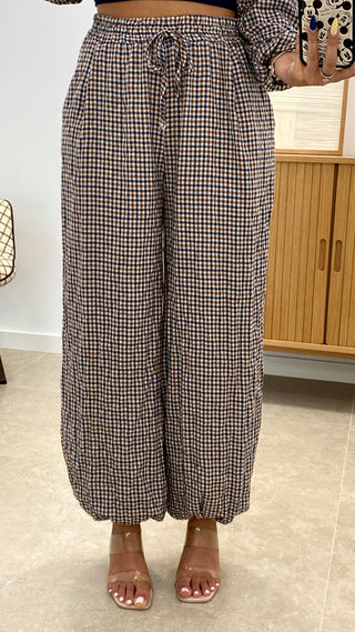 CONJUNTO VICHY CAMISA + PANTALÓN BOMBACHO