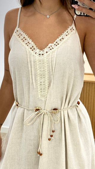 VESTIDO BOHO + CINTURÓN