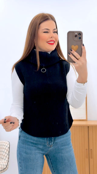 CHALECO CUELLO CREMALLERA