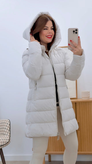 CHAQUETA ACOLCHADA BEIGE