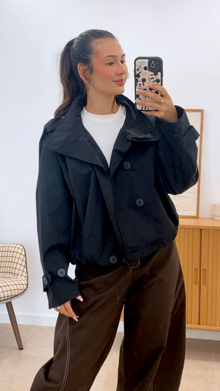 GABARDINA BOMBER CORTA