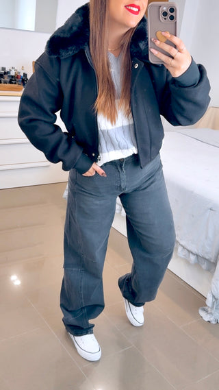 BOMBER CUELLO PELO