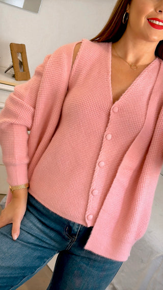 CONJUNTO CHALECO + REBECA